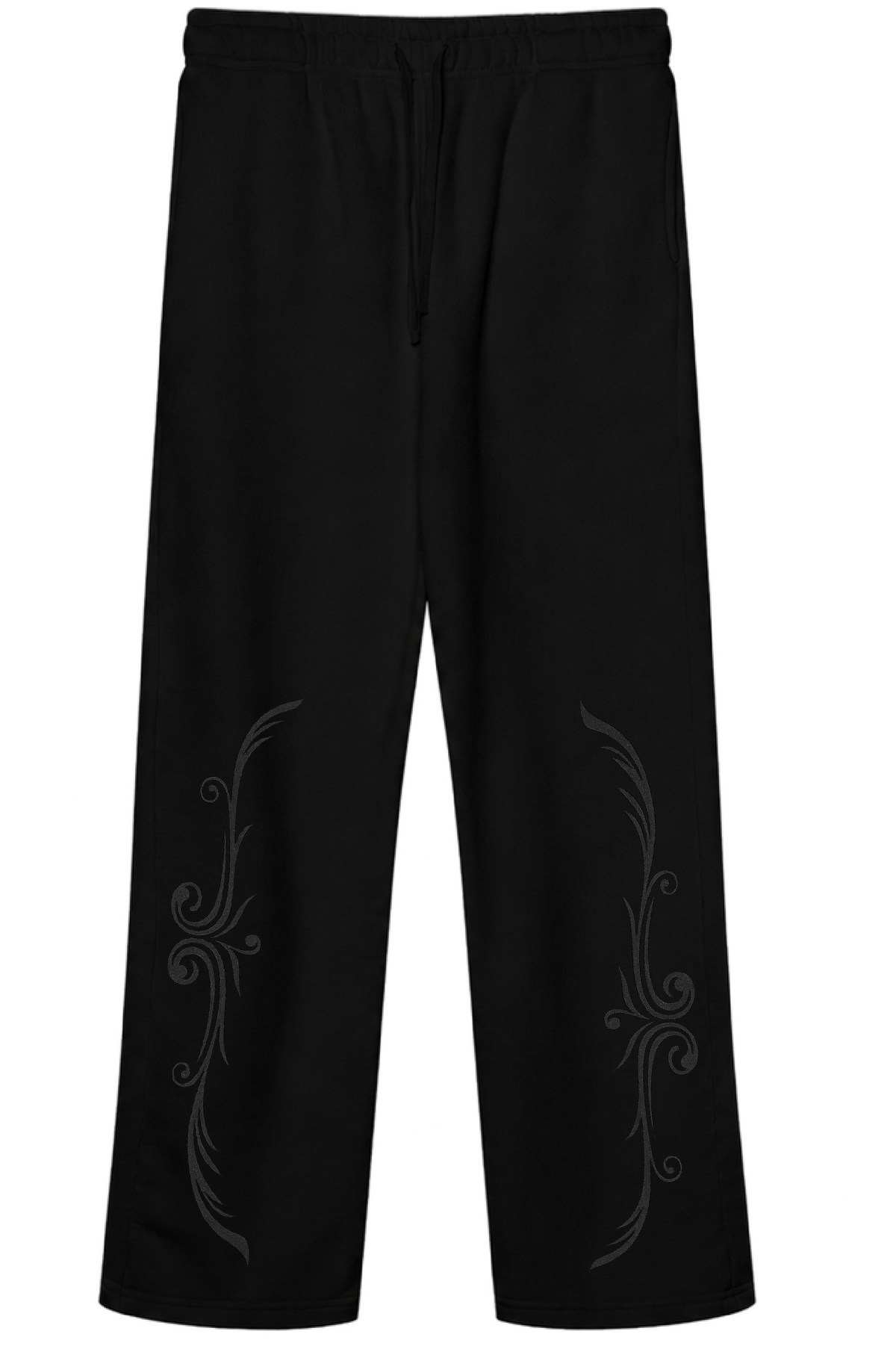 Black Filigree Sweatpants